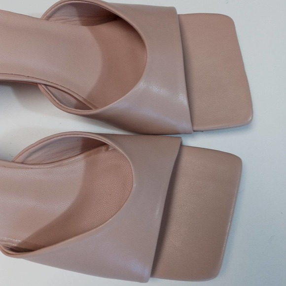 Sz 9 Square Toe Low Square Heel Mules NWOB - Picture 5 of 10